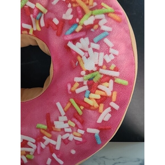 Pink Sprinkle Donut Pillow - Picture 3 of 10